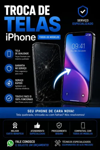 TROCA DE TELA DE IPHONES