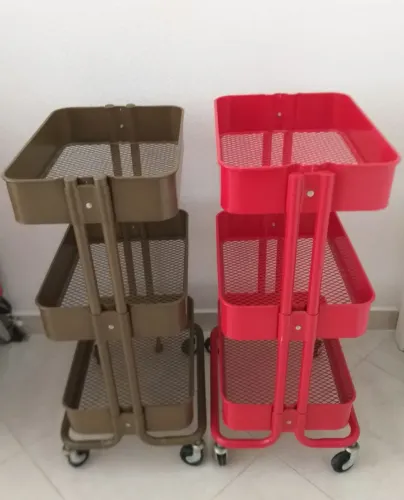 CARRINHO ORGANIZADOR (DUAS UNIDADES), MARCA A\CASA. NOVOS.