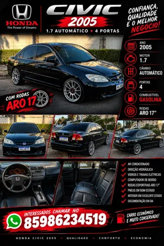 Honda Civic Sedan Lx/lxl 1.7 16V 115cv Aut. 4P 2004