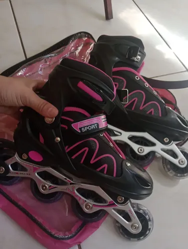 Patins Inline 4 rodas tamanho 34 ao 36