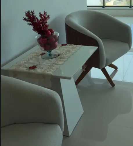 Conjunto de Sala: Mesa de Centro + Mesa de Canto/Lateral (Design Moderno)