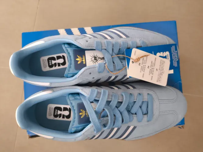 Tênis Adidas Samba OG J - Azul Celeste - Tam 35 - Novo na Caixa