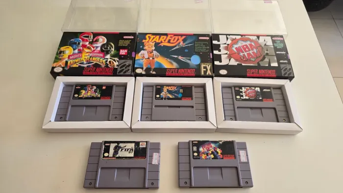 Lote de jogos de Super Nintendo snes