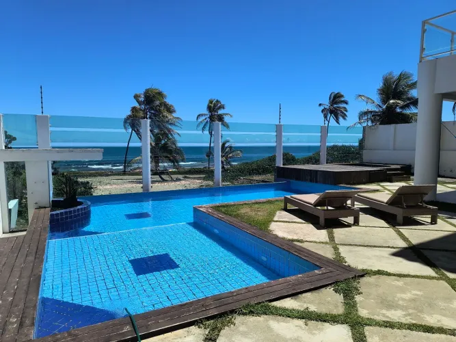 Linda Casa Pé na Areia- Salvador- 4 Suítes - Piscina. Não é vilage
