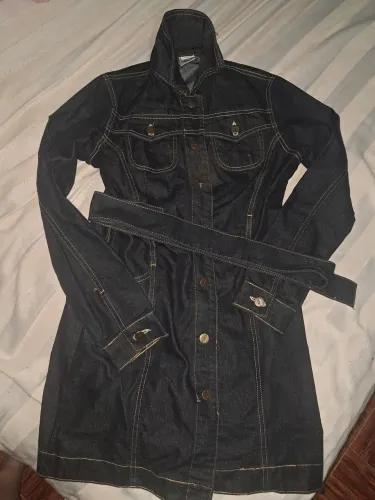 Sobretudo jeans semi-novo P