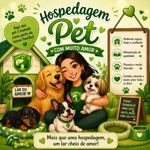 Hospedagem domiciliar pet 