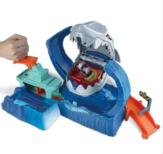 Pista Hot Wheels Versão City Robô Tubarão
