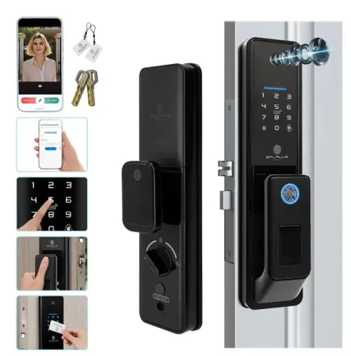 Fechadura Digital Inteligente Câmera Cartão Senha G1 Sp Plus