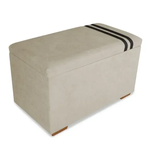 Recamier Puff Baú Stillus Organizador no Boucle