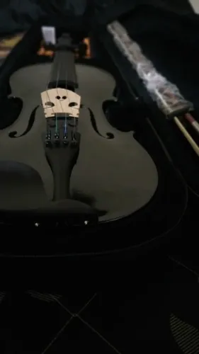 Violino 4/4 Tarttan Série 100 Preto Brilhante - Já Ajustado por Luthier!