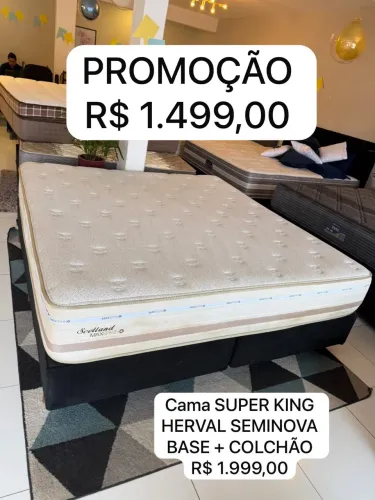 Cama SUPER KING HERVAL SEMINOVA - ENTREGAMOS
