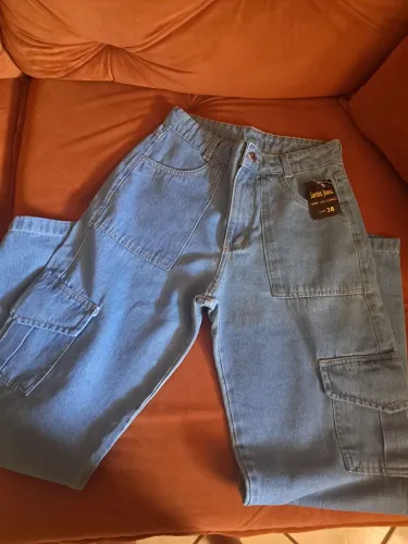 Calça wide leg