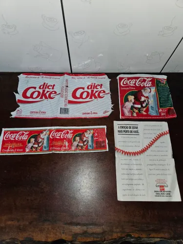 Rótulos antigos Coca-Cola Folder Embalagem 