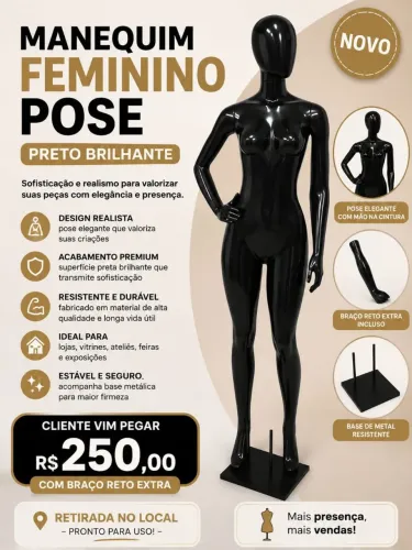 Manequim feminino pose