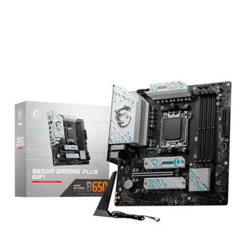 PLACA-MÃE MSI B650M GAMING PLUS, AMD AM5, M-ATX, DDR5, WI-FI (OPEN BOX)