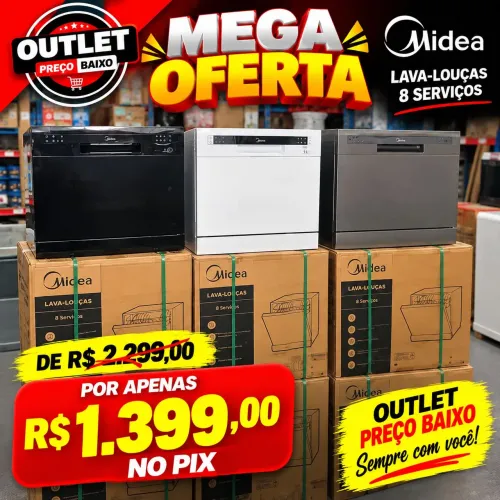 Lava louças Midea- 8 Serviços