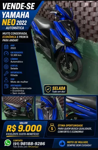 Moto de mulher, sempre bem cuidada