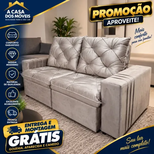 Sofá Retrátil reclinável 