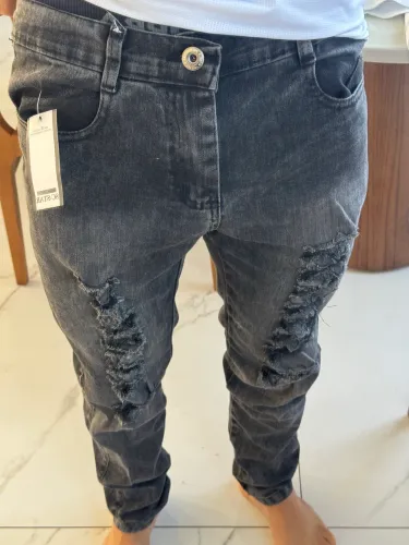 Calça de Jogador Slim Fit Preta - Nova