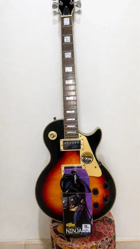 Guitarra Michael Les Paul MX-3 Sunburst + Cabo Santo Angelo + Capa Simples