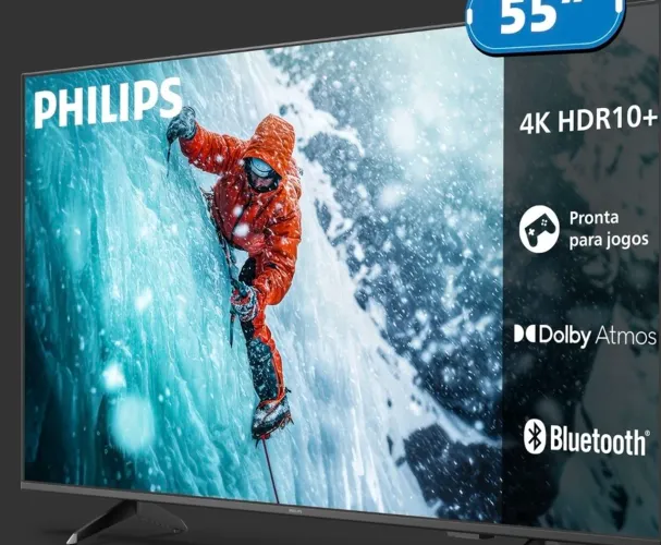SMART TV Philips 55 polegadas na garantia 