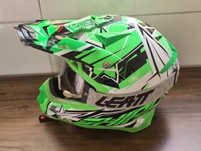 Capacete Shiro Motocross Off Road + Óculos Leatt