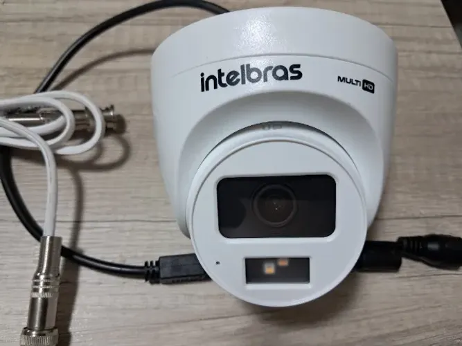 Kit CFTV Câmera Intelbras VHD 3220+ conversor + Fonte + cabo Coaxial e HDMI
