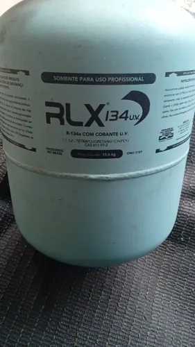 Gás RLXi34 R134s com corante U.V para geladeira e Carro
