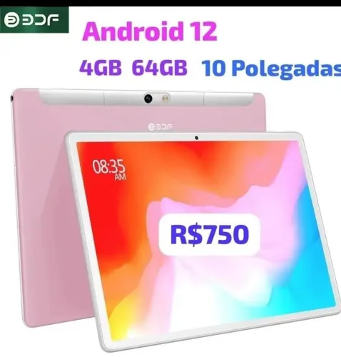 Tablet 10 Polegadas 4GB 64GB p Trabalho Estudo Lazer