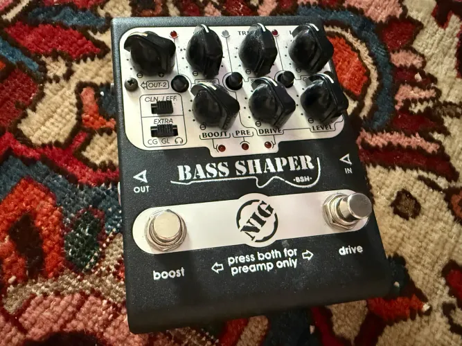 Pedal NIG Bass Shaper Preamp Overdrive Boost