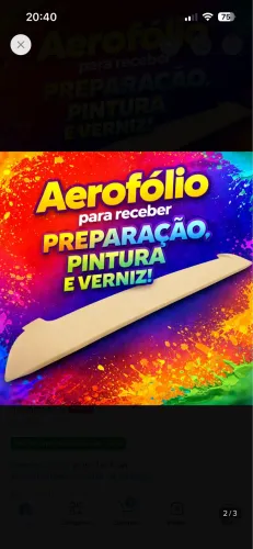 Aerofólio do Honda fit 2003 até 2008