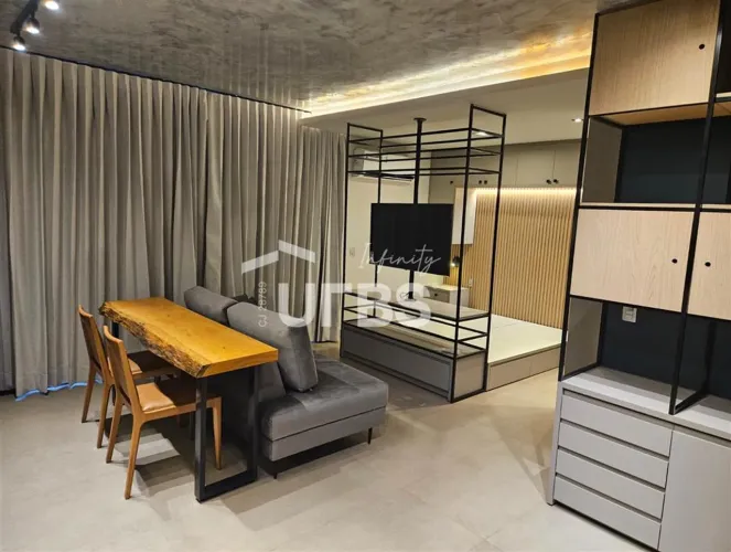 Flat à venda, setor oeste, 1 quarto (1 suíte), 1 vaga de garagem, próximo à praça tamandar