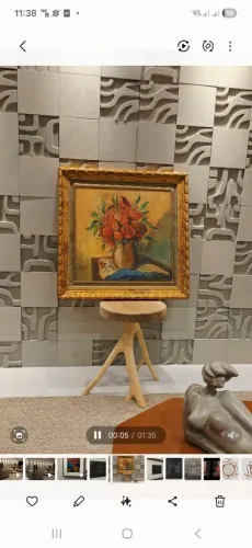 Quadro MANOEL SANTIAGO Grande artista impressionista,em óleo sobre madeira 