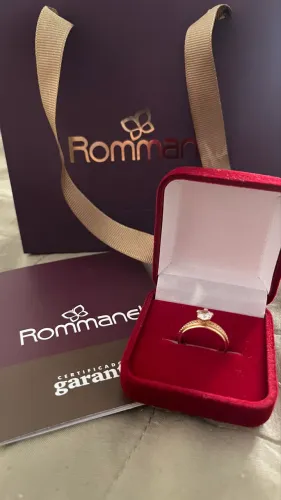 Anel Solitário Rommanel - NUNCA USADO! 