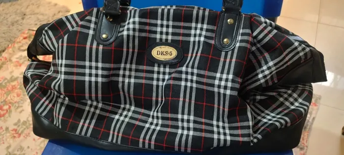 Sacola de viagem estilo Vintage Xadrez