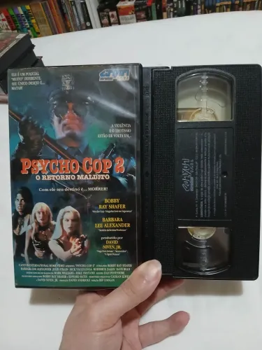 Vhs psycho cop 2 retorno maldito terror raro