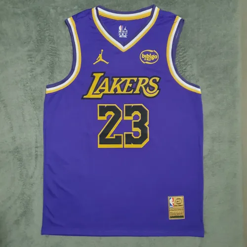 Camisa Regata de Basquete NBA Los Angeles Lakers Roxa