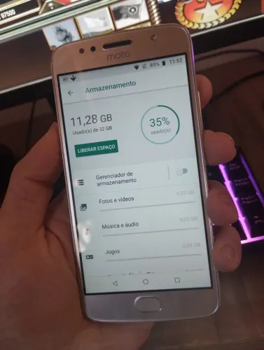 Moto g5s pra concerto
