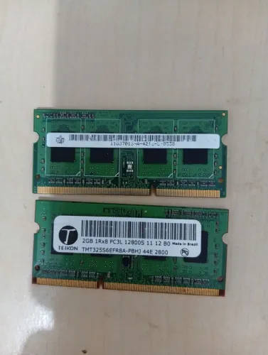 Memórias ram ddr3 2x2gb
