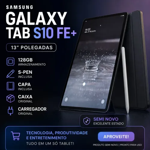 Samsung Tab s10 fe+, 120 Gb, 8 Gb ram, 13.1"