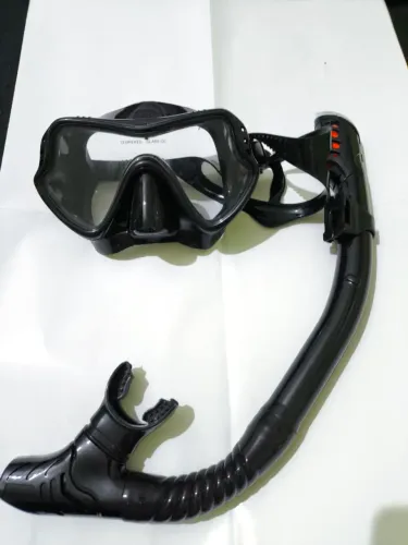 Kit Máscara de Mergulho + Snorkel Semi Novo - Ótimo Estado