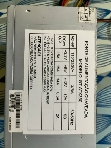 Fonte computador 250W
