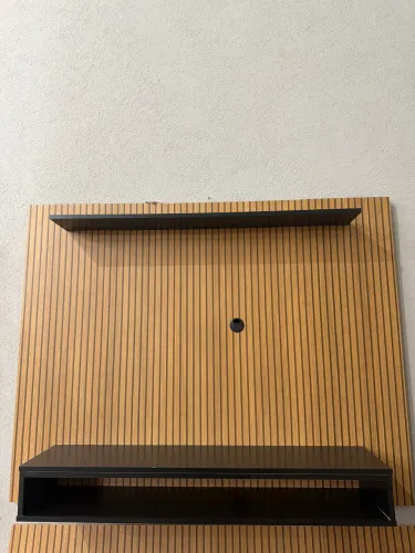 Painel 3D Ripado Para TVs de Até 60 Polegadas Preto