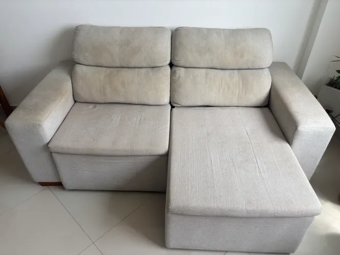 Sofá 3 lugares retrátil 