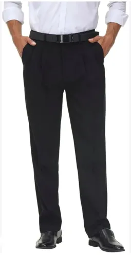 Calça social Preta N° 50, bonita, original, elegante, bem confortável.