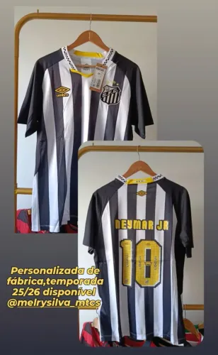 Camisa do Santos FC 25/26 personalizada