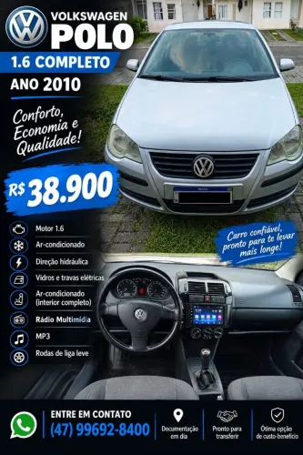 Volkswagen Polo 1.6 Mi/s.ouro 1.6 MI Tot.flex 8V 5P 2010