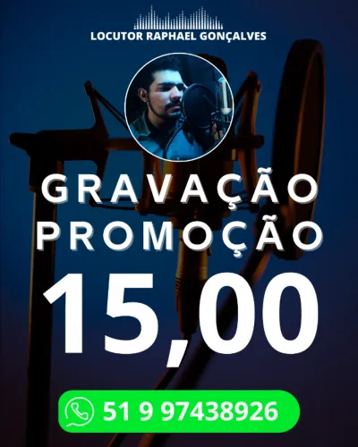 vinheta / locutor / propaganda / promoção