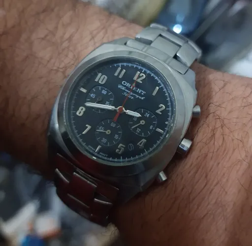 Relógio antigo ORIENT CONOGRAFO ORIGINAL RELIQUIA FUNCIONANDO