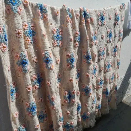 Colcha em crochê 